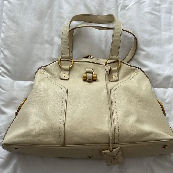 YSL Authentic Vintage Muse Large Leather Bag. MA100